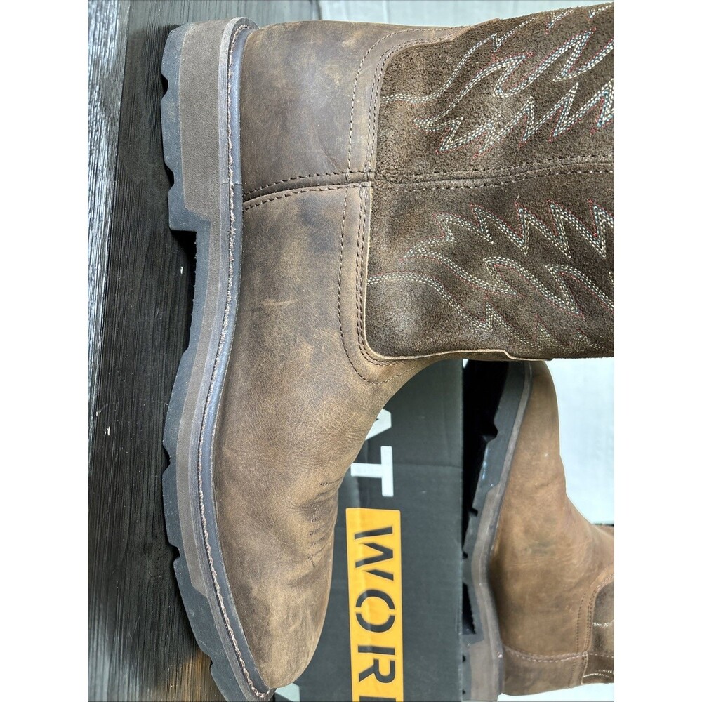 Ariat Boots Groundbreaker EE 13 Brown Square Soft Toe Electrical Hazard - Picture 3 of 15